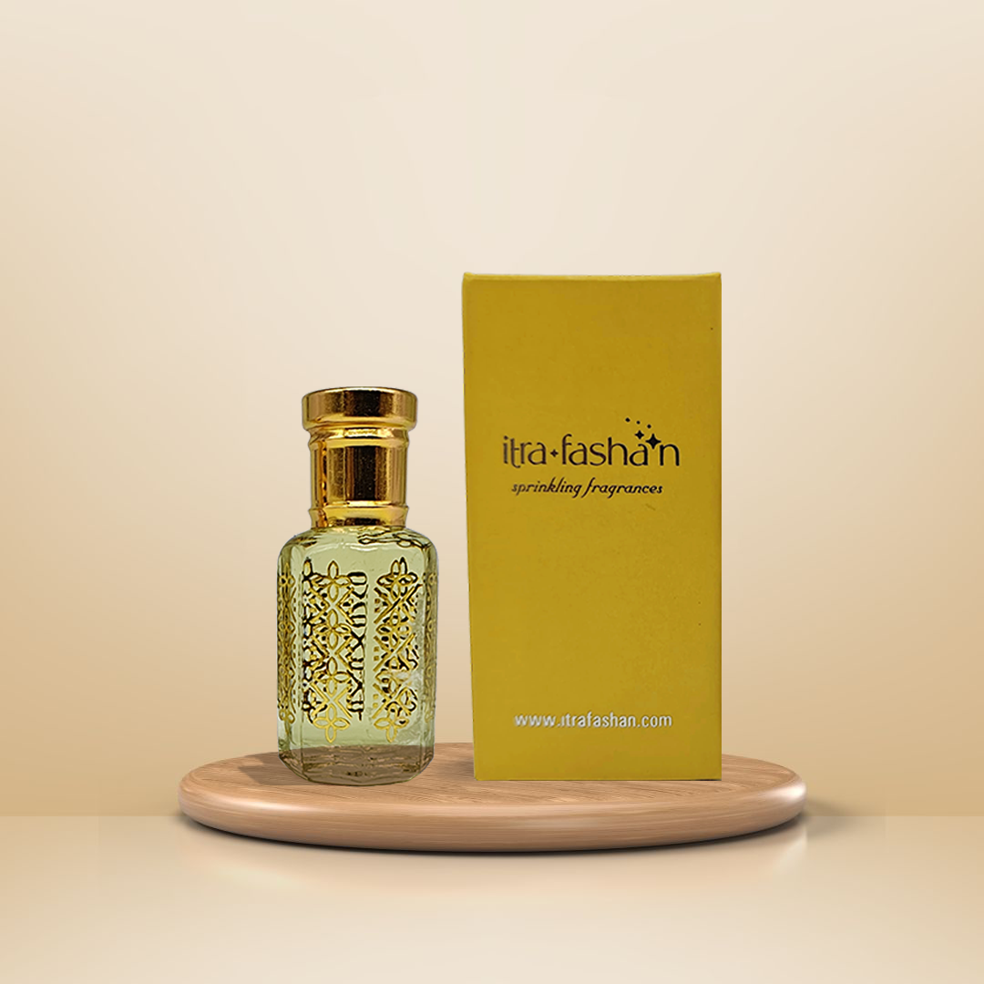 Adonis bold smoky woody attar perfume oil bottle for men by ItraFashan - shows packaging of 6 ml and 12 ml