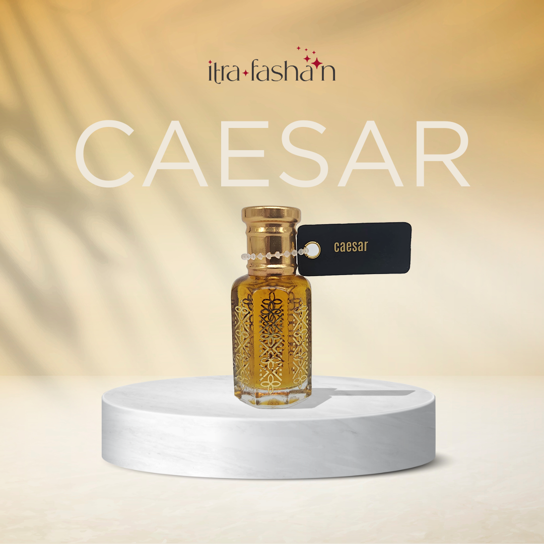 Caesar powerful spicy attar perfume oil bottle for men by ItraFashan - in 6 ml travel size