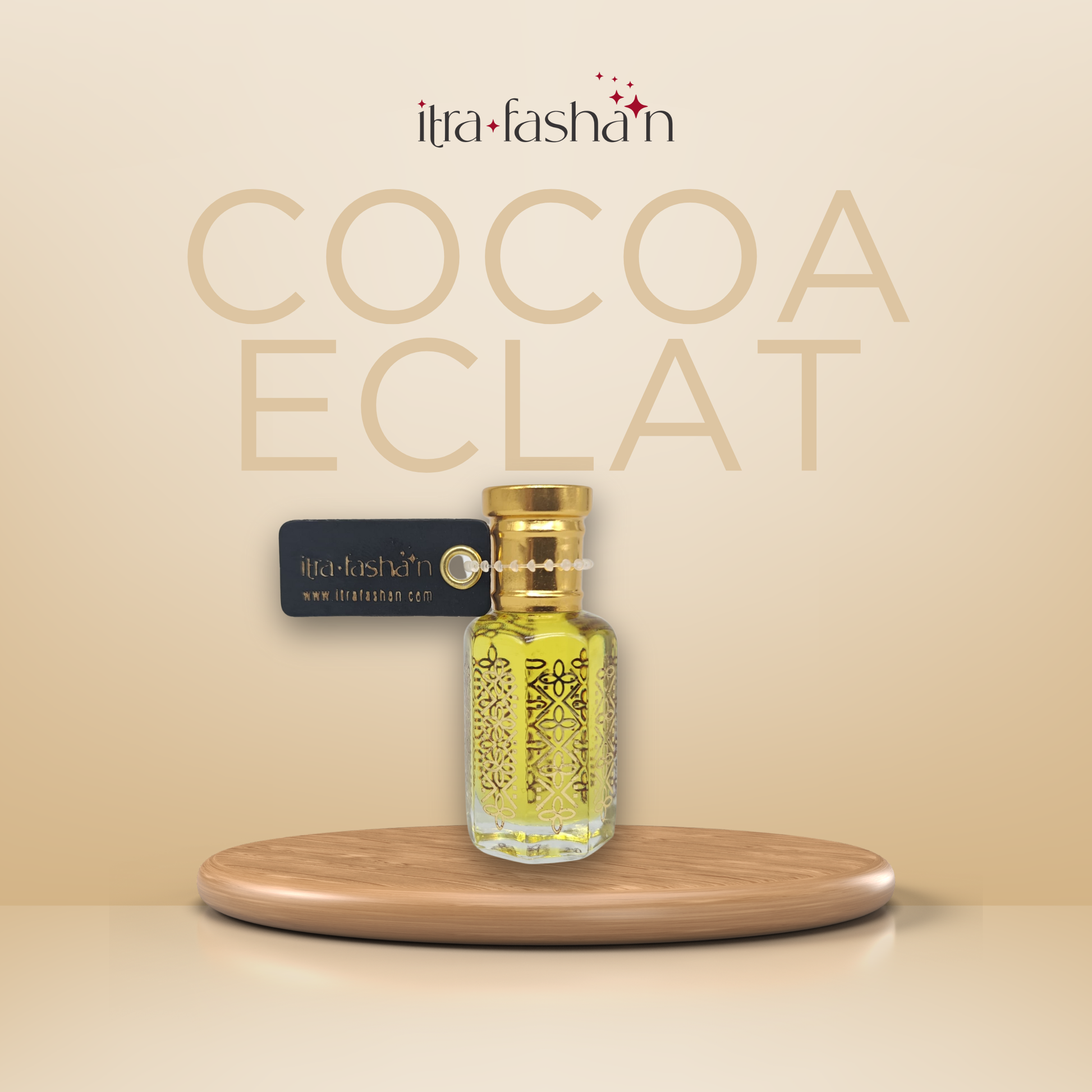 Cocoa Eclat chocolate vanilla gourmand attar perfume oil bottle by ItraFashan - in 6 ml travel size