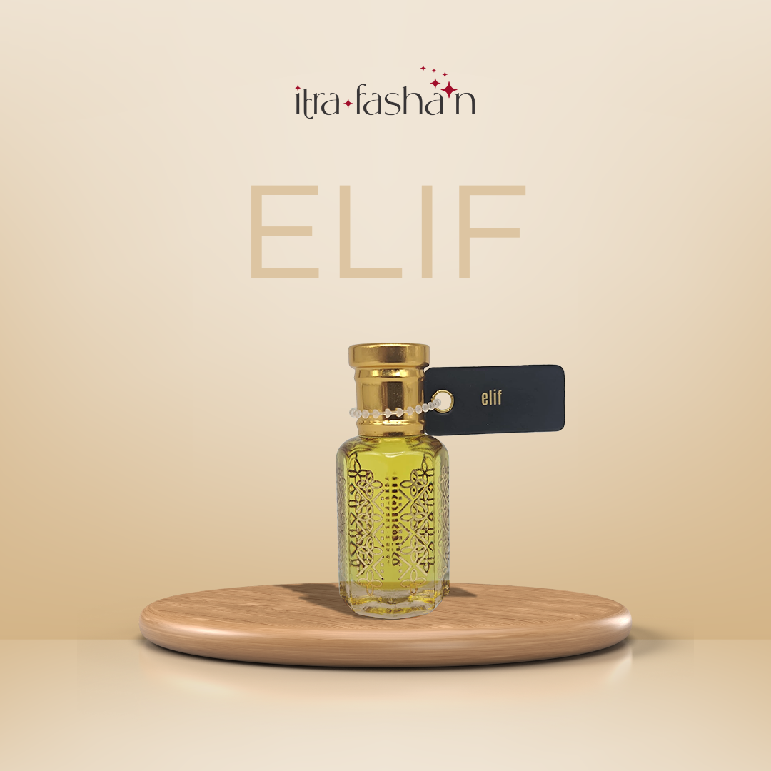 Elif sweet floral gourmand attar perfume oil bottle for women by ItraFashan - in 6 ml travel size