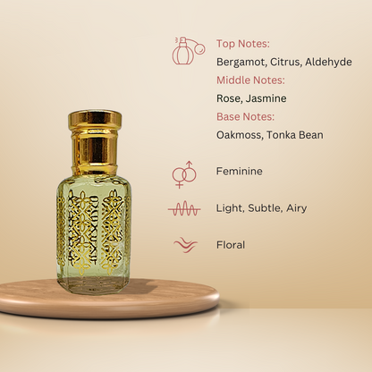 Haarsingar night jasmine Indian floral attar perfume oil bottle by ItraFashan - fragrance notes, fragrance gender, fragrance intensity, fragrance profile