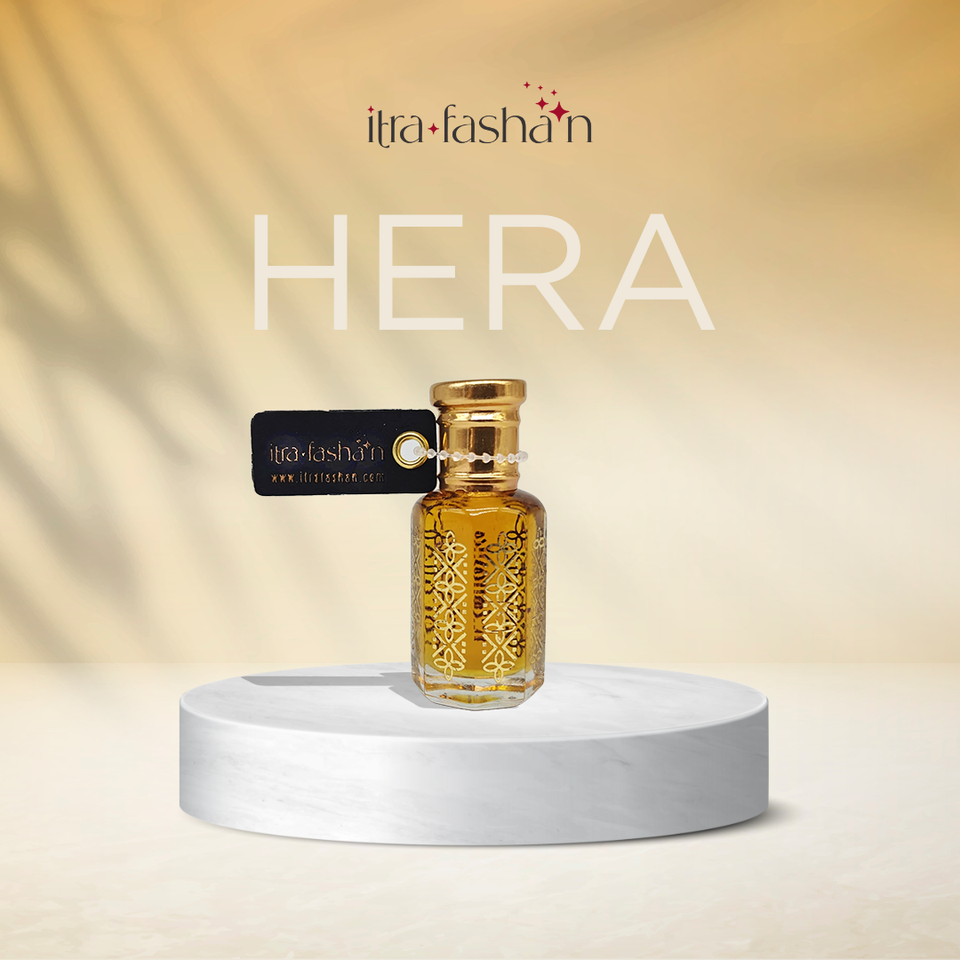 Hera regal fresh fruity floral attar perfume oil bottle for women by ItraFashan - in 6 ml travel size