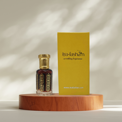 Kadam rare Indian monsoon floral attar perfume oil bottle by ItraFashan - bold and unique - shows packaging of 6 ml and 12 ml
