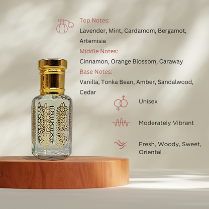 Lavender Musk calming lavender attar perfume oil bottle by ItraFashan - soothing and meditative - fragrance notes, fragrance gender, fragrance intensity, fragrance profile