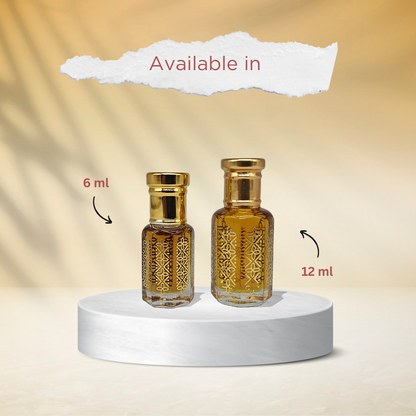 Mayan Musk exotic spiced musk oud attar perfume oil bottle by ItraFashan - bold unisex - in 12 ml regular size