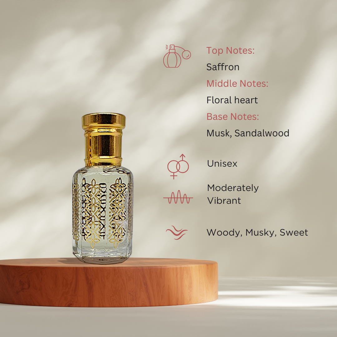Morsali warm woody sweet attar perfume oil bottle by ItraFashan - sensual and luxurious - fragrance notes, fragrance gender, fragrance intensity, fragrance profile